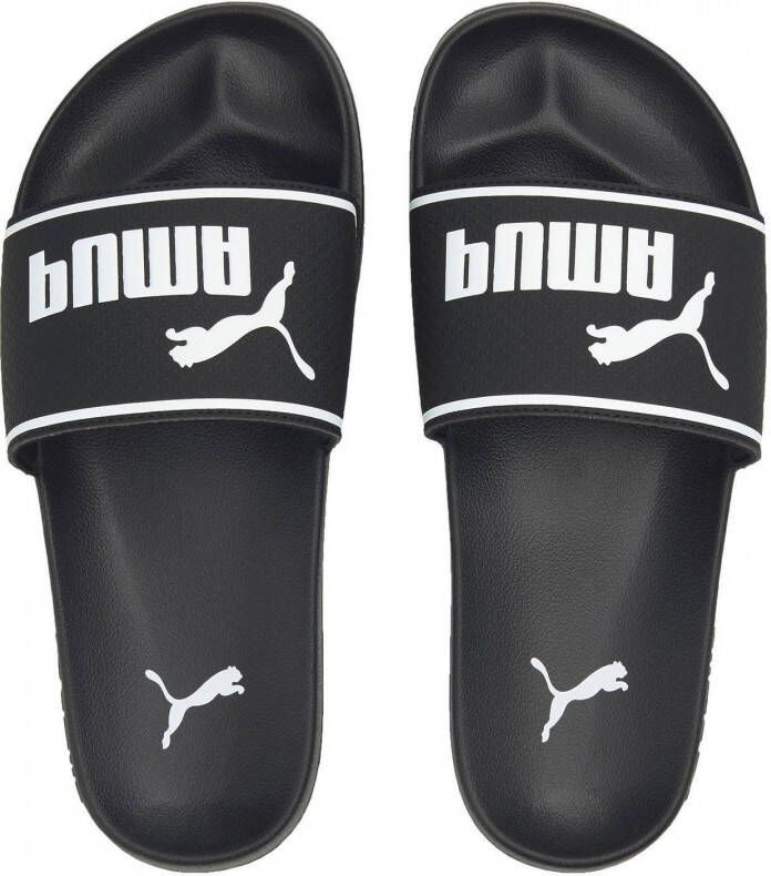 Puma Leadcat 2.0 badslippers zwart wit Rubber Logo 35.5