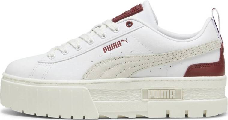 Puma Mayze Lth Wn's sneakers wit rood ecru