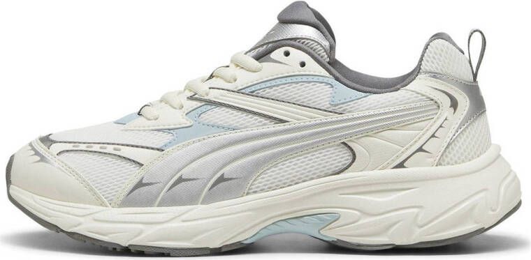 Puma Morphic sneakers ecru lichtblauw