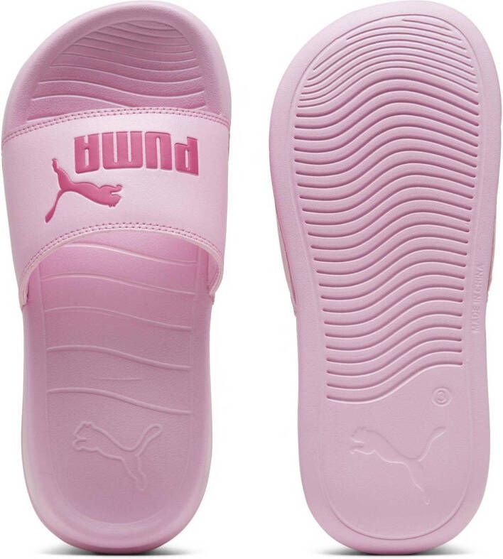 Puma Popcat 20 Jr. badslippers lila fuchsia Paars Imitatieleer 35.5