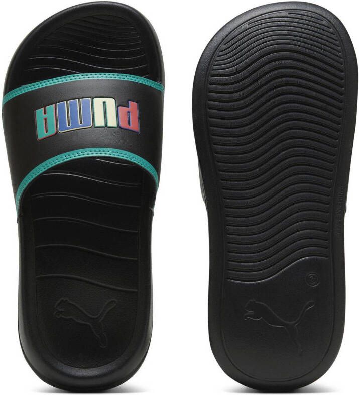 Puma Popcat 20 Jr. badslippers zwart groen multi