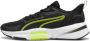 PUMA PWRFrame TR 3 Heren Sportschoenen Black-Olive Green-Lime Pow - Thumbnail 1