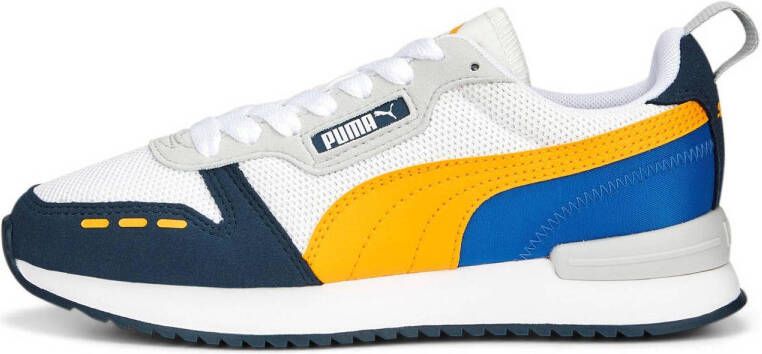 Puma R78 Runner sneakers wit geel donkerblauw