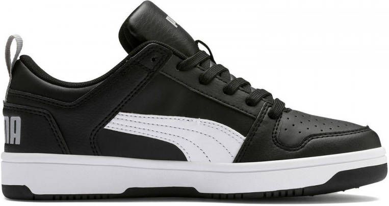 PUMA Rebound Layup Lo SL Jr Sneakers Kinderen Black- White-High Rise