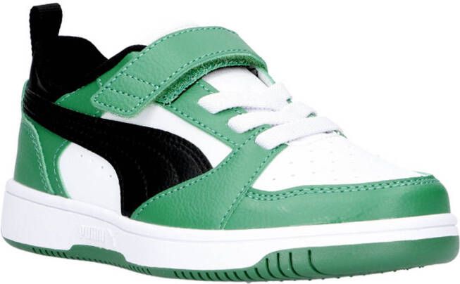 PUMA Rebound V6 Lo AC+ PS Unisex Sneakers White- Black-Archive Green