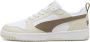 PUMA Rebound v6 Low Unisex Sneakers White-Totally Taupe-Alpine Snow - Thumbnail 1