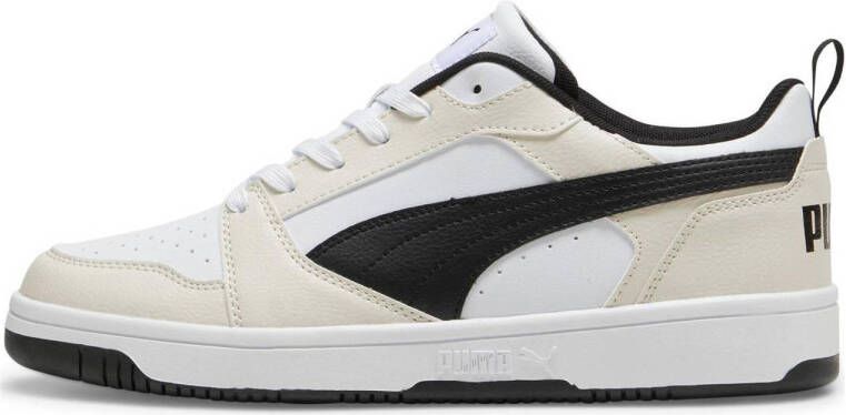 PUMA Rebound v6 Low Unisex Sneakers White- Black-Alpine Snow