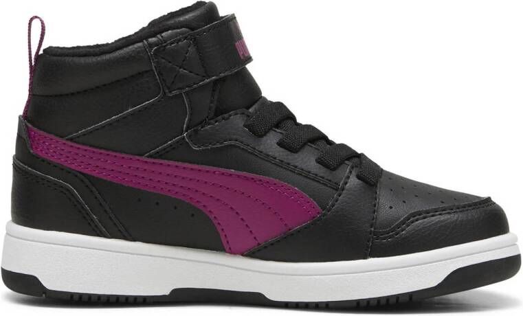 Puma Rebound v6 Mid sneakers zwart fuchsia wit