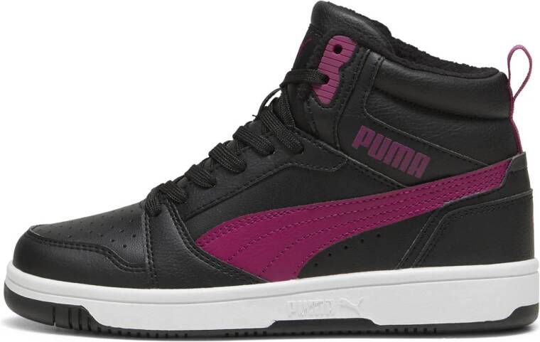 Puma Rebound v6 Mid sneakers zwart roze wit