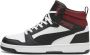 Puma Rebound v6 sneakers zwart wit donkerrood - Thumbnail 1