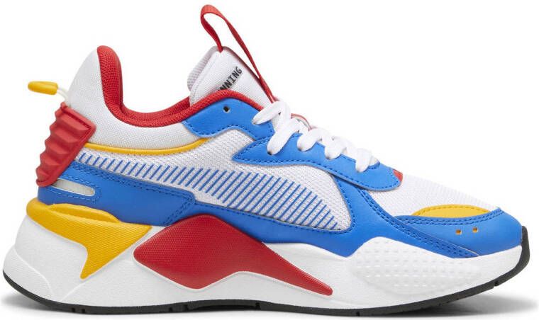 Puma RS-X sneakers wit kobaltblauw rood