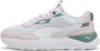 Puma Runtamed Platform sneakers lichtgrijs wit lila groen Jongens Meisjes Mesh 35.5 - Thumbnail 1