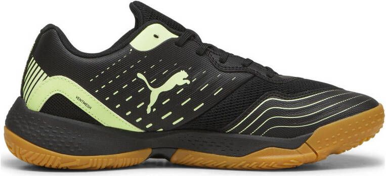 Puma Solarflash III senior zaalvoetbalschoenen zwart felgroen