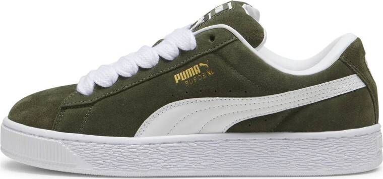 Puma Suede XL dark olive white Groen Suede Lage sneakers Unisex