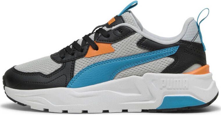 PUMA Trinity Lite Jr Unisex Sneakers Cool Light Gray-Tropical Blue- Black