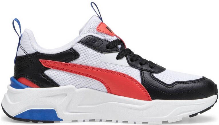 Puma Trinity Lite Jr sneakers wit rood zwart Mesh Meerkleurig 35.5