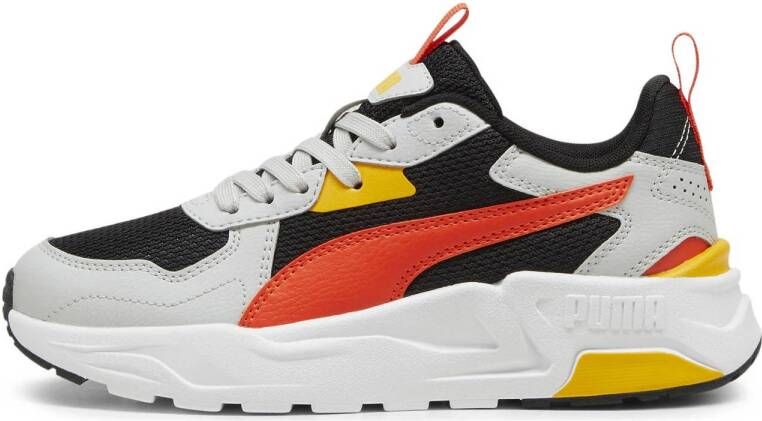 Puma Trinity Lite sneakers wit zwart rood geel