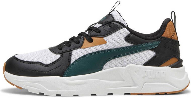 PUMA Trinity Lite Heren Sneakers Black-Dark Myrtle-Caramel Latte