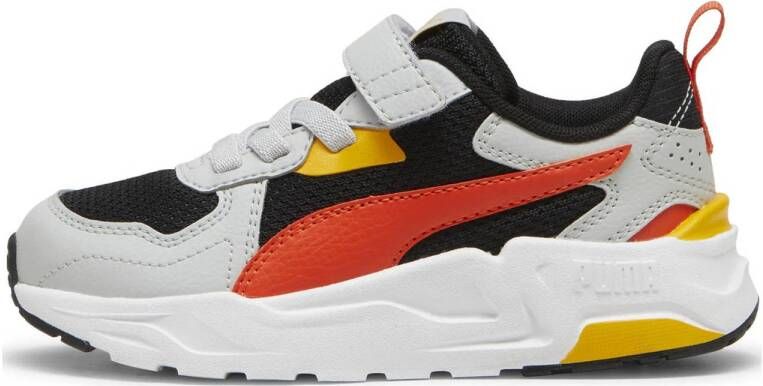 Puma Trinity Lite sneakers zwart rood lichtgrijs oranje Mesh 28