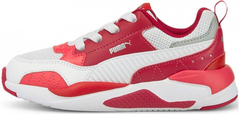 Nacht Ga naar beneden veiligheid PUMA X-Ray 2 Square AC PS Unisex Sneakers Persian Red- White-Paradise Pink-  Silver - Schoenen.nl