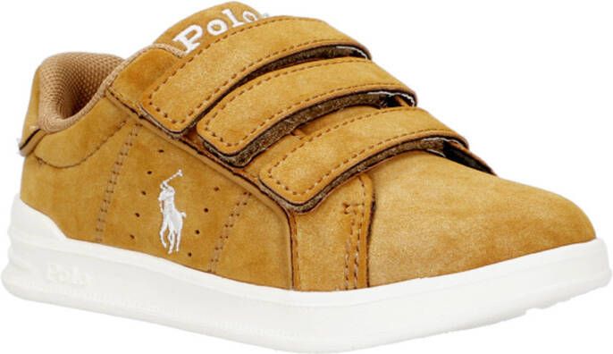 Ralph Lauren Heritage Court III suède sneakers oker