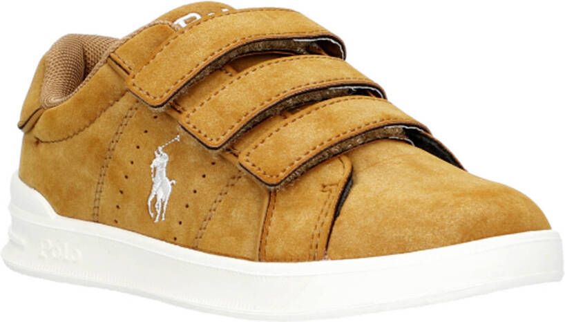 Ralph Lauren Heritage Court III suède sneakers oker