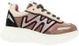 Red Rag 13190 chunky leren sneakers taupe beige - Thumbnail 1