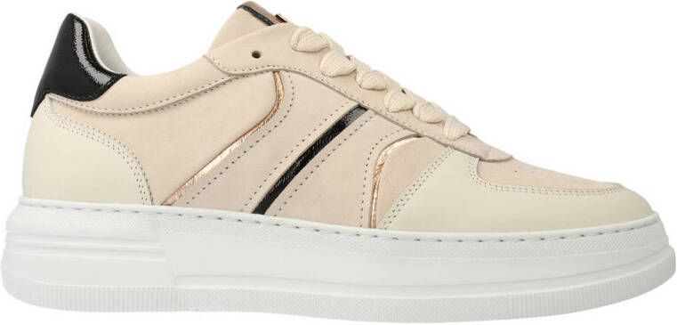 Red Rag leren sneakers beige