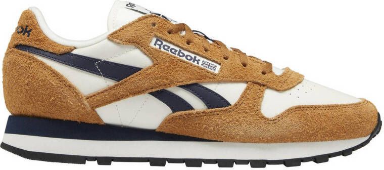 Reebok Classics Classic Leather sneakers ecru camel donkerblauw