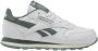 Reebok Classics Classic Leather sneakers wit donkergroen Leer Effen 27 - Thumbnail 1