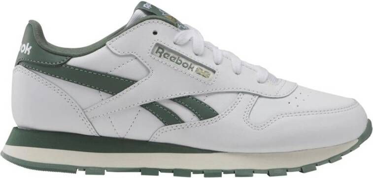 Reebok Classics Classic Leather sneakers wit donkergroen Leer 36.5