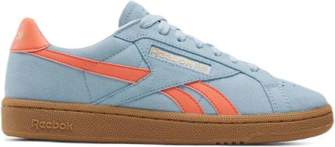 Reebok Classics Club C Grounds suède sneakers lichtblauw oranje