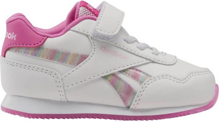 Reebok Classics Royal Prime Jog 3.0 sneakers wit roze Imitatieleer 22.5