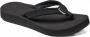 Reef Cushion Breezeblack Black Dames Slippers Zwart - Thumbnail 1