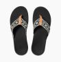 Reef Ortho Wovenblack White Dames Slippers Zwart Wit - Thumbnail 2