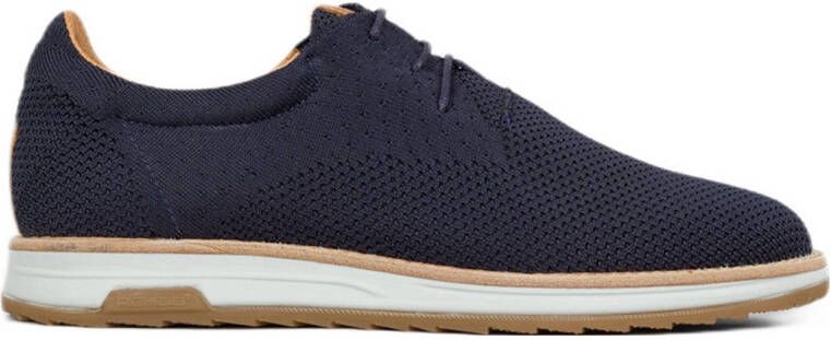 Rehab Nolan knit veterschoenen donkerblauw