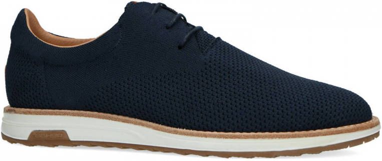 Rehab Heren Nolan knit donkerblauwe veterschoenen