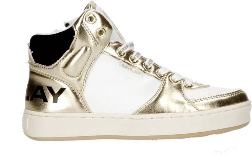 REPLAY Cobra 10 sneakers wit goud