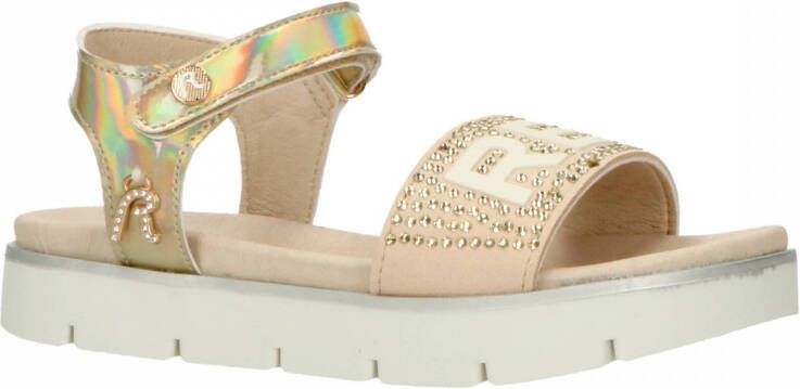 REPLAY Sandal Diamonds sandalen goud beige