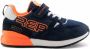 Replay SHOOT JR-1 suede sneakers donkerblauw oranje Logo 30 - Thumbnail 2