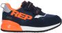 Replay Shoot kid suède sneakers donkerblauw oranje Jongens Suede Meerkleurig 25 - Thumbnail 1