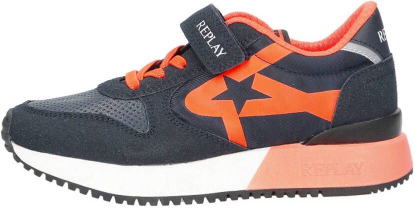 Replay Fiber JR 1 Sneakers Jongens Oranje