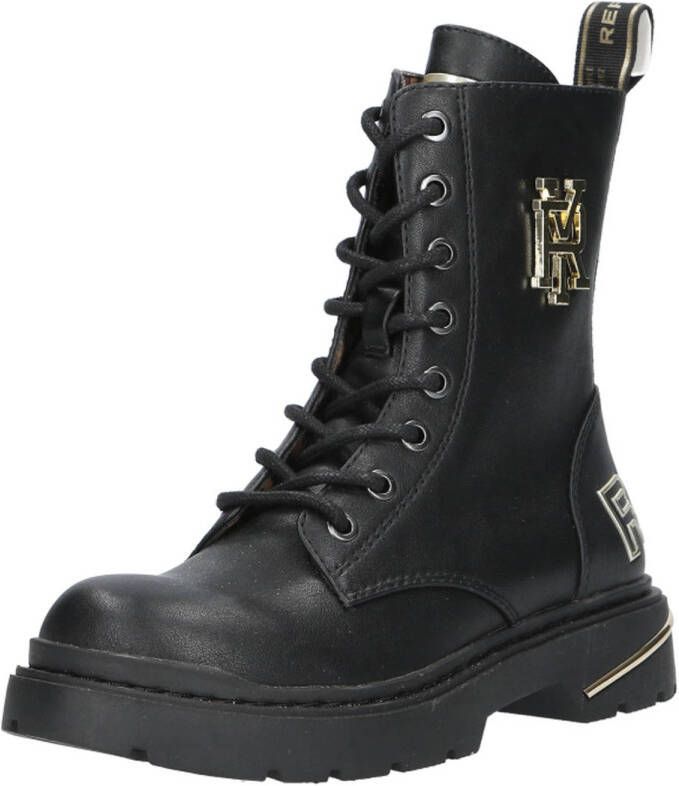 REPLAY veterboots zwart goud