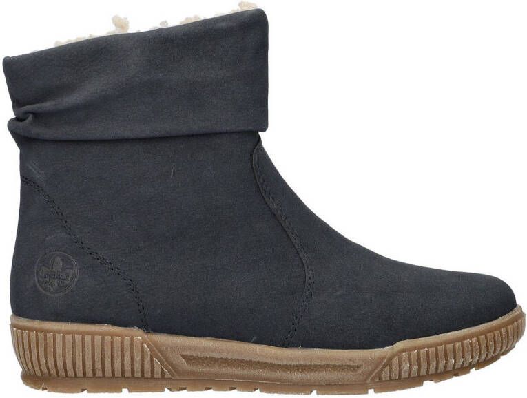 Rieker comfort gevoerde enkelboots blauw