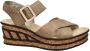 Rieker sandalen taupe - Thumbnail 1