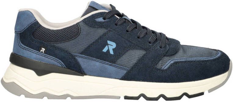 Rieker suède sneakers donkerblauw