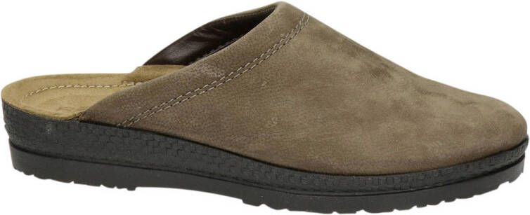 Rohde nubuck pantoffels bruin