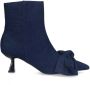 Sacha Dames Blauwe denim enkellaarsjes met hak - Thumbnail 1