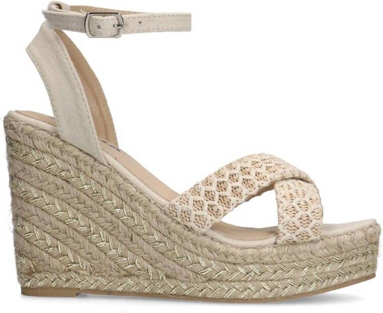 Sacha Dames Beige sleehak sandalen