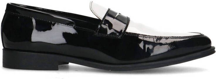 Sacha Heren Zwarte leren penny loafers